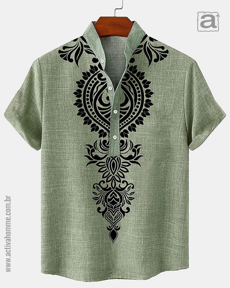 Camiseta Henley