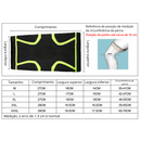 Joelheira esportiva de compressão com suporte de cintas elásticas de nylon